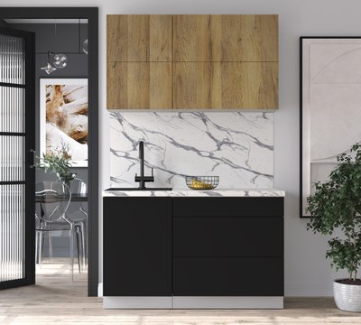 Кухонный гарнитур Интерлиния Мила Матте 1.3 А