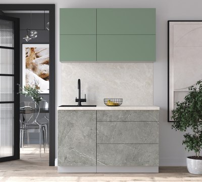 Кухонный гарнитур Интерлиния Мила Матте 1.3 А