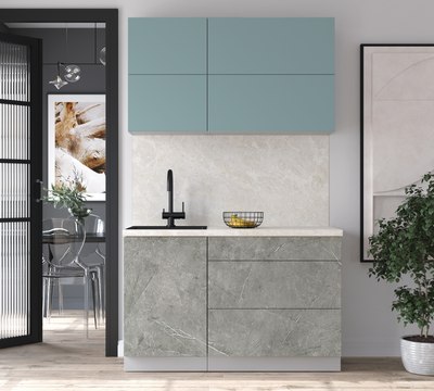 Кухонный гарнитур Интерлиния Мила Матте 1.3 А