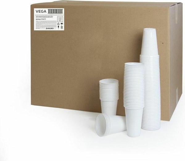 Набор одноразовых стаканов VegA 200мл / 321673