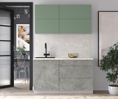 Кухонный гарнитур Интерлиния Мила Матте 1.4 А