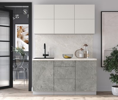 Кухонный гарнитур Интерлиния Мила Матте 1.5 А