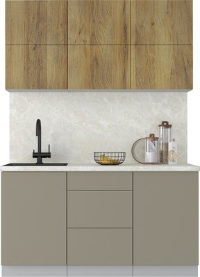Кухонный гарнитур Интерлиния Мила Матте 1.5 А - фото