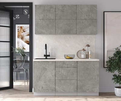 Кухонный гарнитур Интерлиния Мила Матте 1.5 А