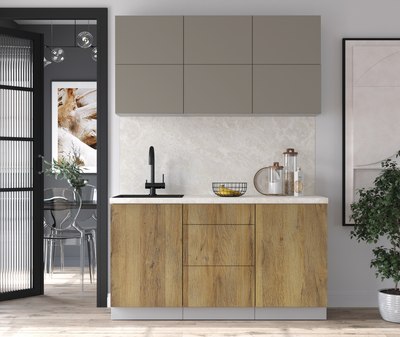 Кухонный гарнитур Интерлиния Мила Матте 1.5 А