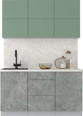 Кухонный гарнитур Интерлиния Мила Матте 1.5 А - фото