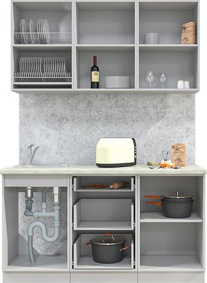 Кухонный гарнитур Интерлиния Мила Матте 1.5 А