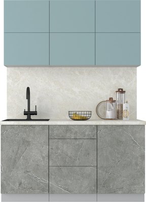 Кухонный гарнитур Интерлиния Мила Матте 1.5 А - фото