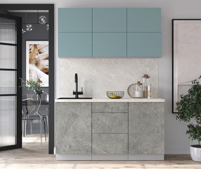 Кухонный гарнитур Интерлиния Мила Матте 1.5 А