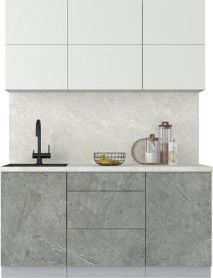 Кухонный гарнитур Интерлиния Мила Матте 1.6 А - фото