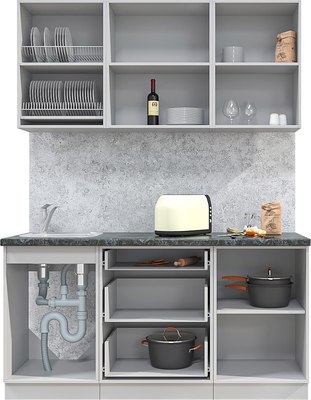 Кухонный гарнитур Интерлиния Мила Матте 1.6 А