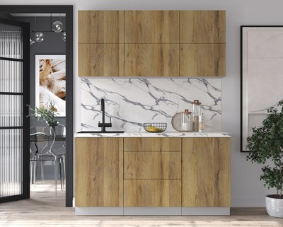 Кухонный гарнитур Интерлиния Мила Матте 1.6 А