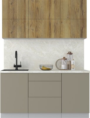 Кухонный гарнитур Интерлиния Мила Матте 1.6 А - фото