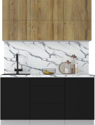 Кухонный гарнитур Интерлиния Мила Матте 1.6 А - фото