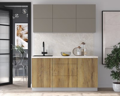 Кухонный гарнитур Интерлиния Мила Матте 1.6 А