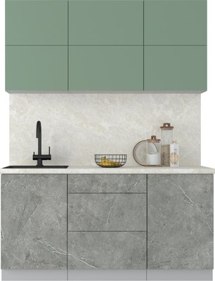 Кухонный гарнитур Интерлиния Мила Матте 1.6 А - фото