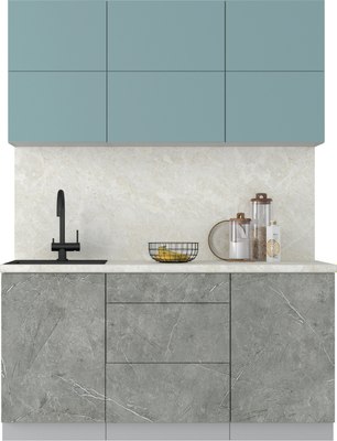 Кухонный гарнитур Интерлиния Мила Матте 1.6 А - фото