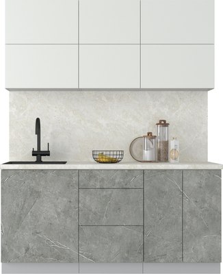 Кухонный гарнитур Интерлиния Мила Матте 1.7 А - фото