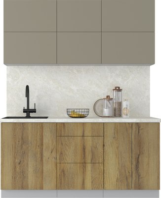 Кухонный гарнитур Интерлиния Мила Матте 1.7 А - фото