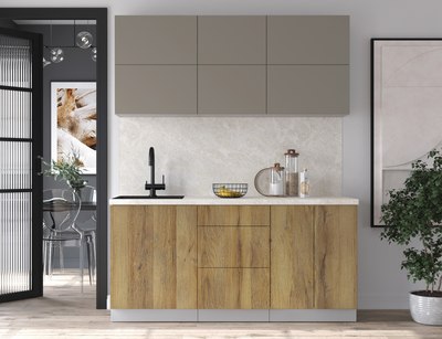 Кухонный гарнитур Интерлиния Мила Матте 1.7 А