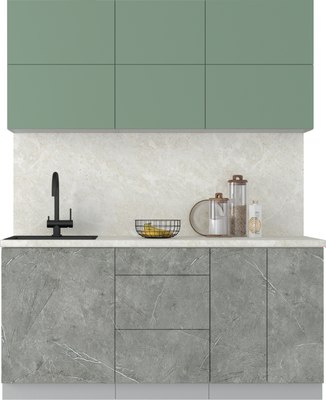 Кухонный гарнитур Интерлиния Мила Матте 1.7 А - фото