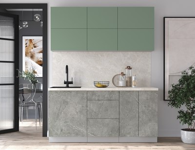 Кухонный гарнитур Интерлиния Мила Матте 1.7 А