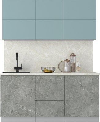 Кухонный гарнитур Интерлиния Мила Матте 1.7 А - фото