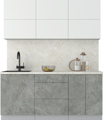 Кухонный гарнитур Интерлиния Мила Матте 1.8 А - фото