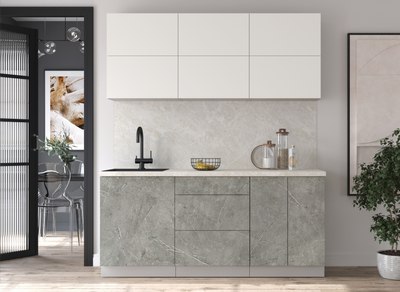 Кухонный гарнитур Интерлиния Мила Матте 1.8 А