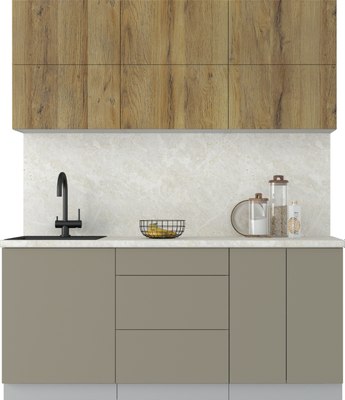 Кухонный гарнитур Интерлиния Мила Матте 1.8 А - фото