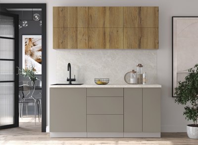 Кухонный гарнитур Интерлиния Мила Матте 1.8 А