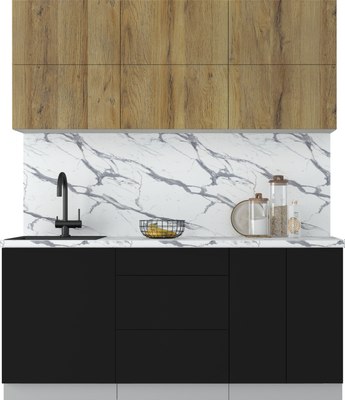 Кухонный гарнитур Интерлиния Мила Матте 1.8 А - фото