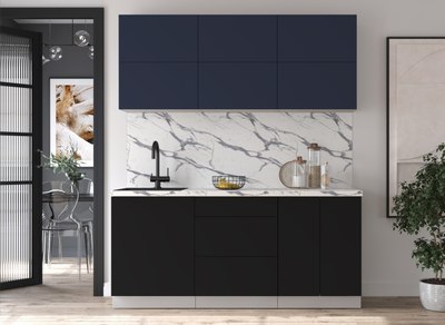 Кухонный гарнитур Интерлиния Мила Матте 1.8 А