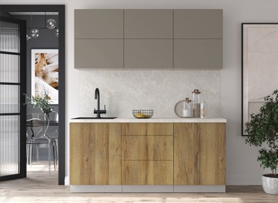 Кухонный гарнитур Интерлиния Мила Матте 1.8 А