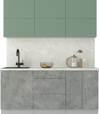 Кухонный гарнитур Интерлиния Мила Матте 1.8 А - фото