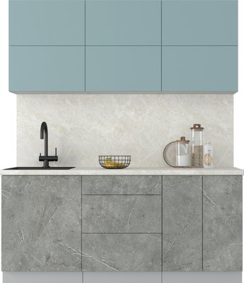 Кухонный гарнитур Интерлиния Мила Матте 1.8 А - фото