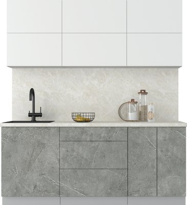 Кухонный гарнитур Интерлиния Мила Матте 1.9 А - фото