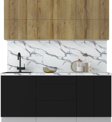 Кухонный гарнитур Интерлиния Мила Матте 1.9 А - фото