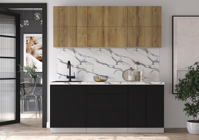 Кухонный гарнитур Интерлиния Мила Матте 1.9 А