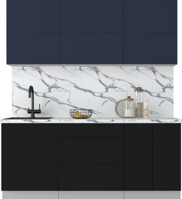 Кухонный гарнитур Интерлиния Мила Матте 1.9 А - фото