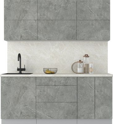 Кухонный гарнитур Интерлиния Мила Матте 1.9 А - фото