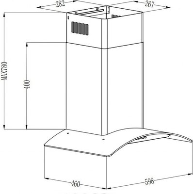Вытяжка купольная Grand & Germes Brela Sensor