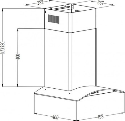 Вытяжка купольная Grand & Germes Brela Sensor