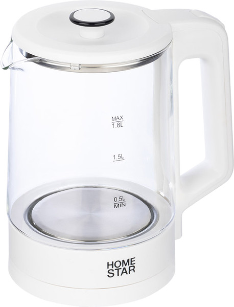 Электрочайник HomeStar HS-1008 / 107009 (белый) - фото