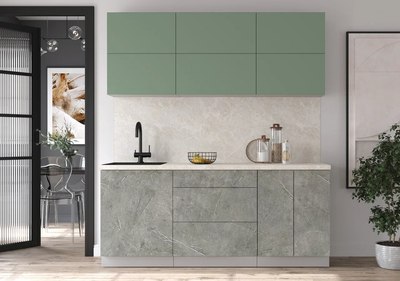 Кухонный гарнитур Интерлиния Мила Матте 1.9 А