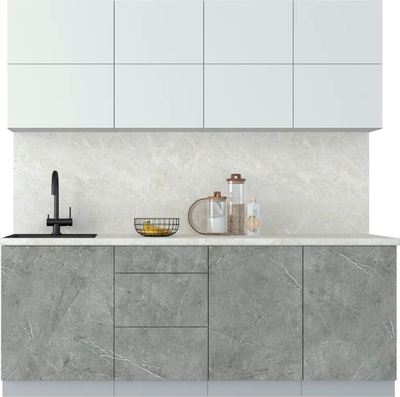 Кухонный гарнитур Интерлиния Мила Матте 2.1 А - фото