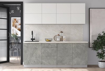 Кухонный гарнитур Интерлиния Мила Матте 2.1 А