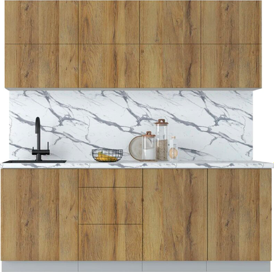 Кухонный гарнитур Интерлиния Мила Матте 2.1 А - фото