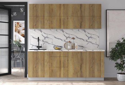 Кухонный гарнитур Интерлиния Мила Матте 2.1 А