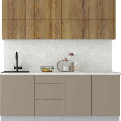 Кухонный гарнитур Интерлиния Мила Матте 2.1 А - фото